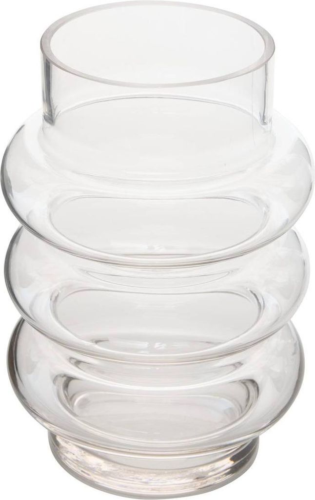 Melty vase aus glas 14x14x20,5cm transparent - Atmosphera créateur d'intérieur