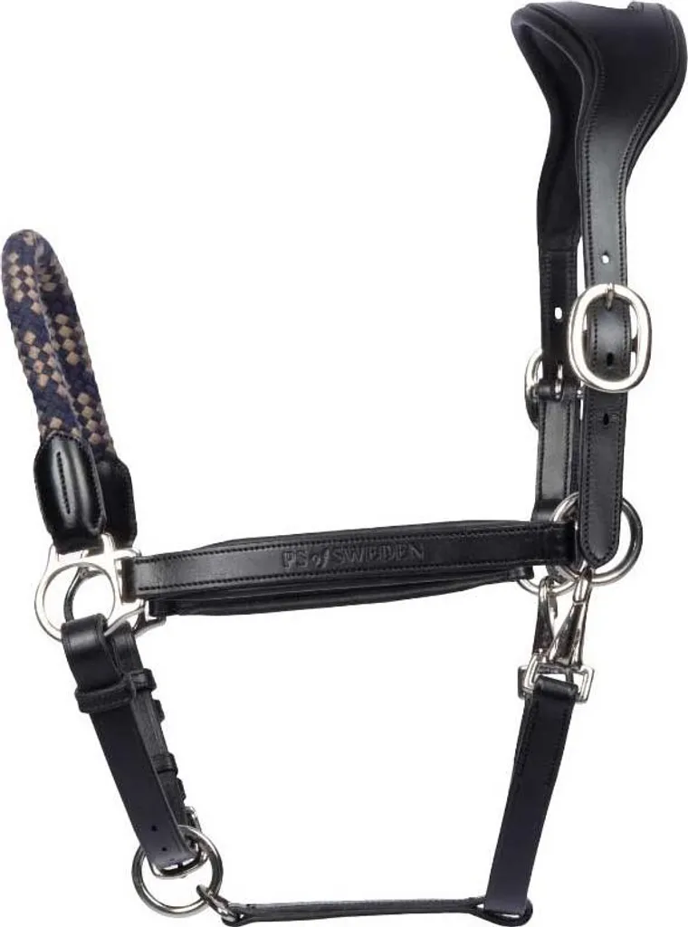 Licol en cuir noir taille Full Ps Of Sweden Palermo pour chevaux