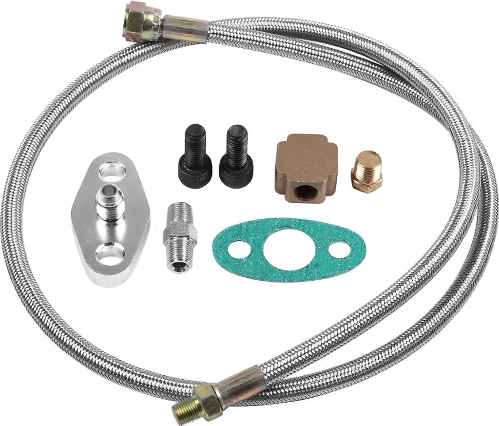 Set di linee di alimentazione del turbo olio, resistenza al calore, lunga durata per T3 T4 T70 T66 T04E T61 T76 T04B - 1