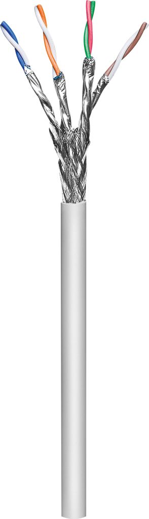 Goobay 96093, 50 m, Cat6, S/FTP (S-STP), Šedá Obrázek produktu 