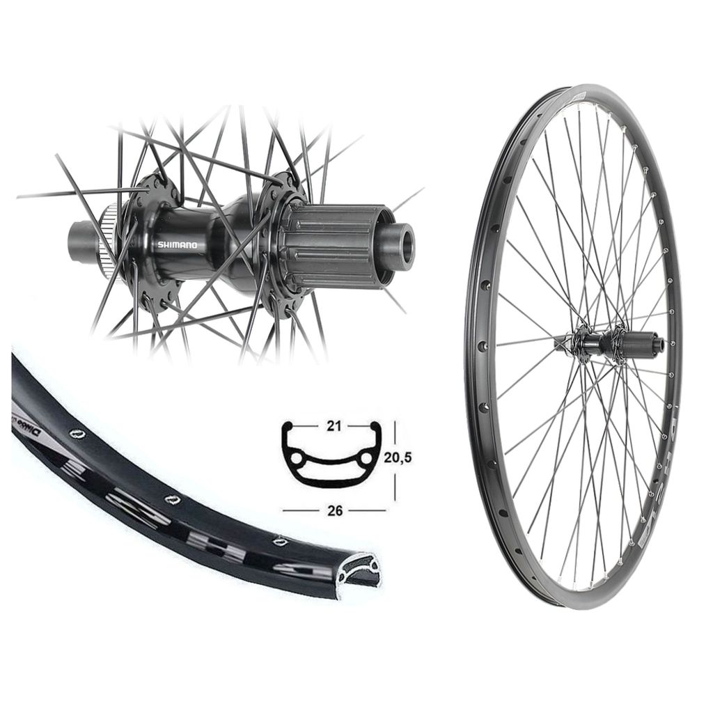 Hinterrad 28/29 Zoll Disc 21-622 Hohlkammer Shimano Produktbild 