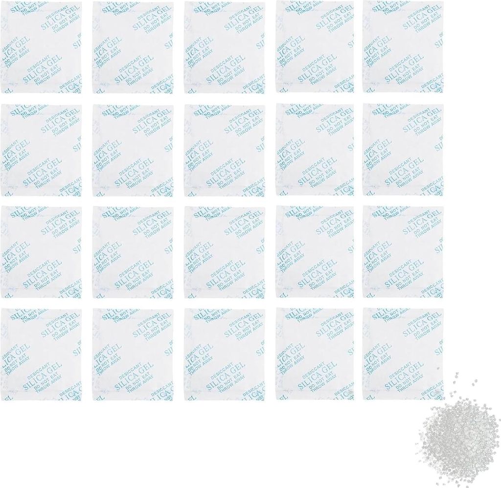 Silicagel Beutel,Feuchtigkeit Absorber Trockenmittel Silica gel mit Indikator für Schrankentfeuchter(20 g x 30 Packunge )