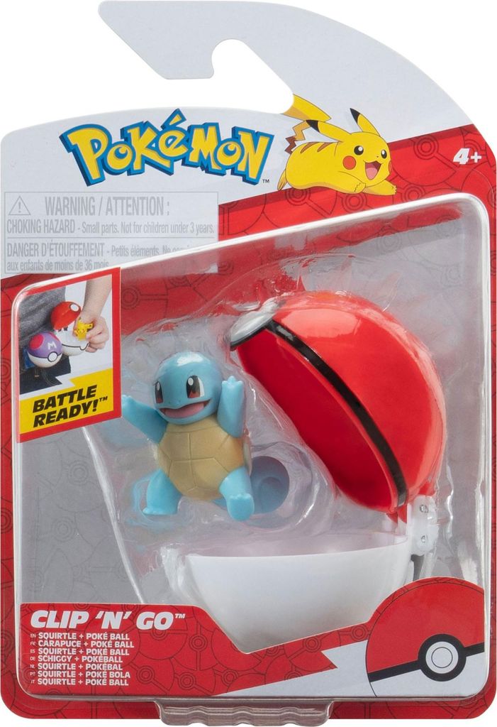 Jazwares Pokémon Clip and Go Poké Ball figurka Squirtle Obrázok produktu 