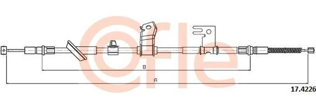 Câble de frein à main pour Honda Jazz : remplace la pièce OE 47510SAA023