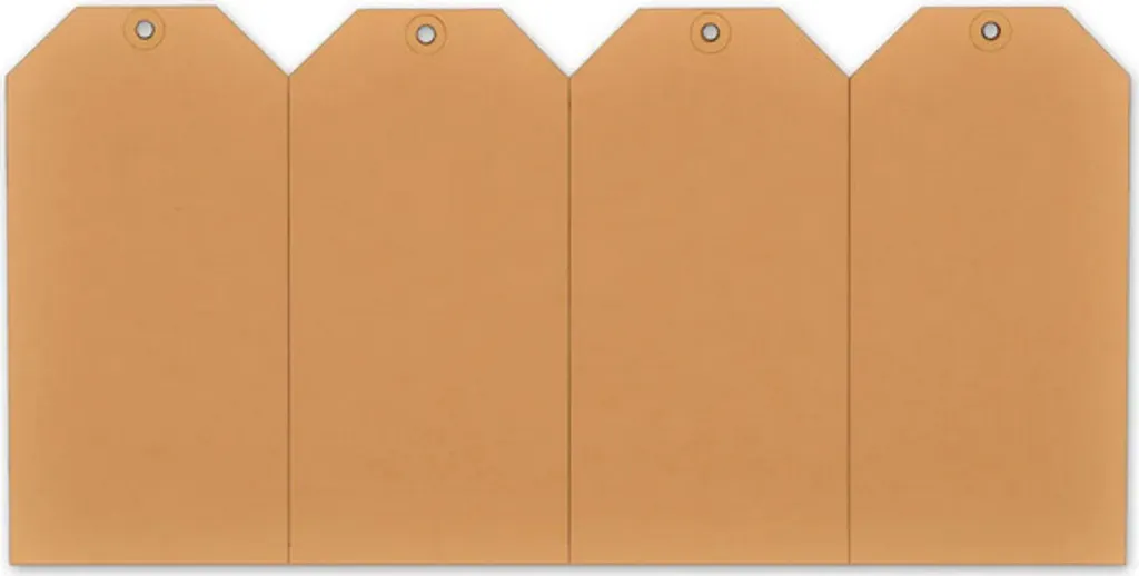 Étiquette produit 25 x 50 mm kraft brun pour création artisanale