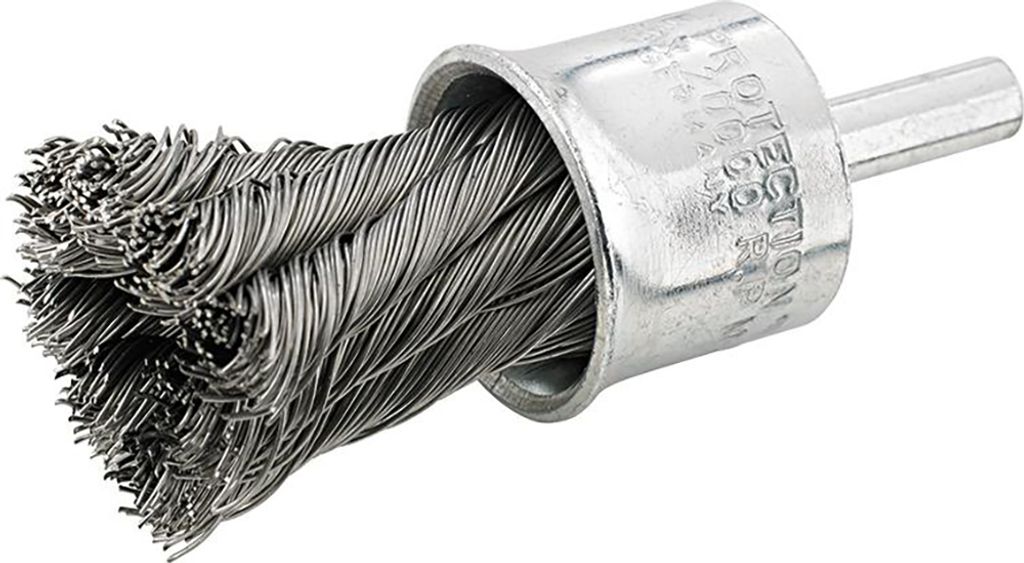 FORMAT Pinselbürste Stahldraht gezopft 6mm23x29x0,35mm, Bürstendurchmesser:20 mm, Drahtstärke:0,35 mm, Bürsten-Ø:20 mm