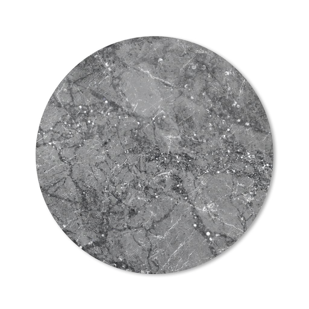 MuchoWow Mauspad Mousepad Marmor - Grau - Luxus 50x50 cm - Mousepads - Maus Mat - Pad - Mausunterlage - Vinyl