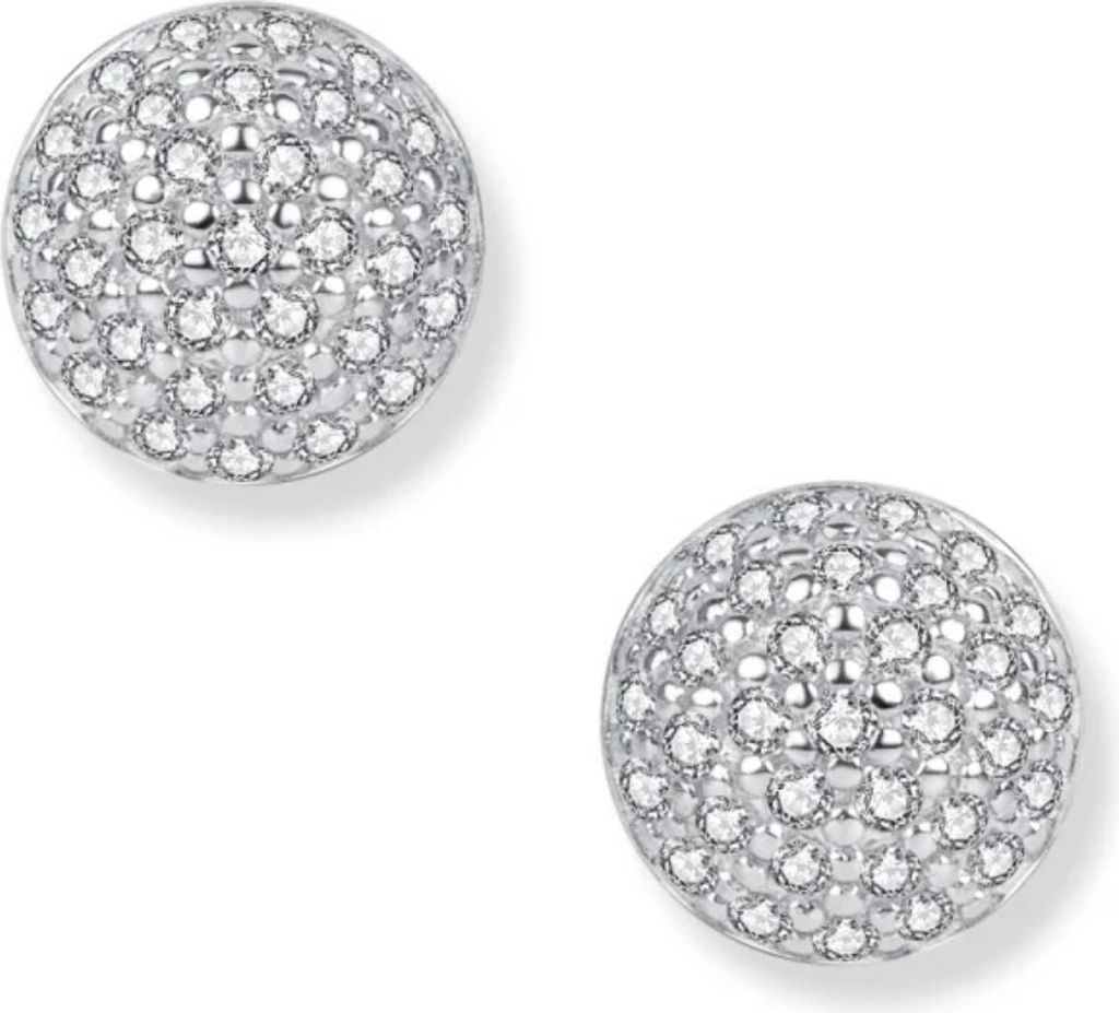 SEINERZEIT White Bambus Ohrringe SZA-2990-308