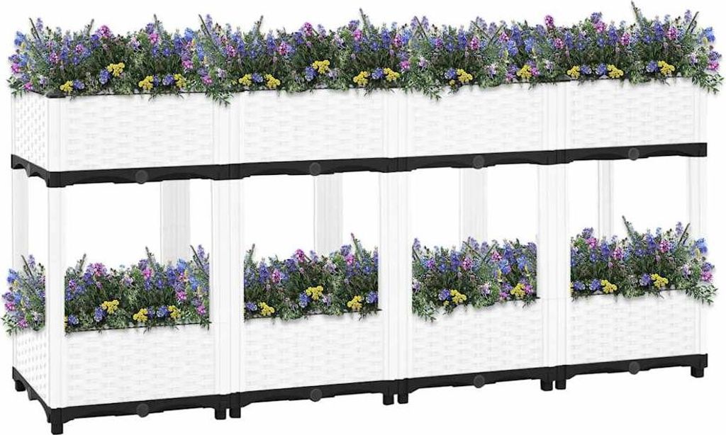 vidaXL Hochbeet 160x40x71 cm Polypropylen
