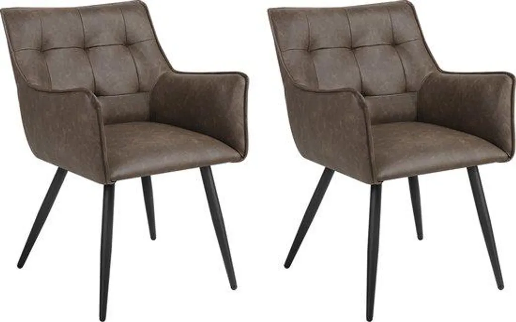Chaises de salle à manger marron clair pour repas de famille et grand confort
