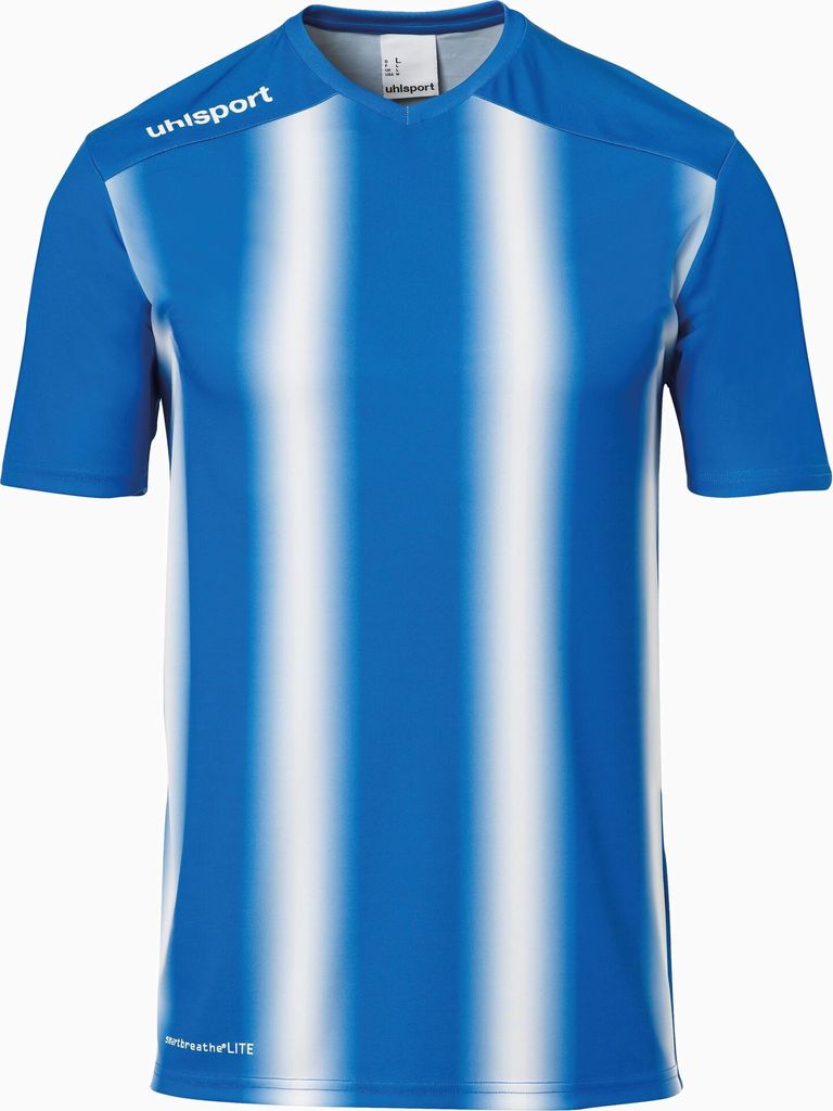 Uhlsport STRIPE 2.0 TRIKOT KURZARM 128 azurblau/weiss