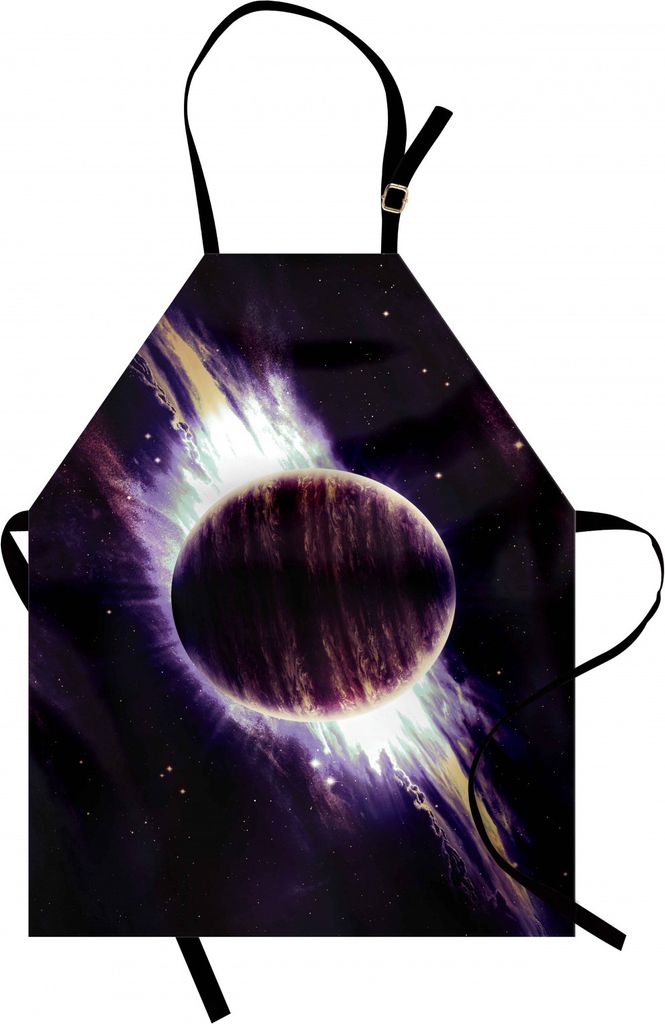 ABAKUHAUS Galaxis Kochschürze, Trippy Planet in der Kosmos-Mystik-Spirale im himmlischen enormen Fantasie-Hintergrund-Raum-Kunst-Druck, Farbfest H...