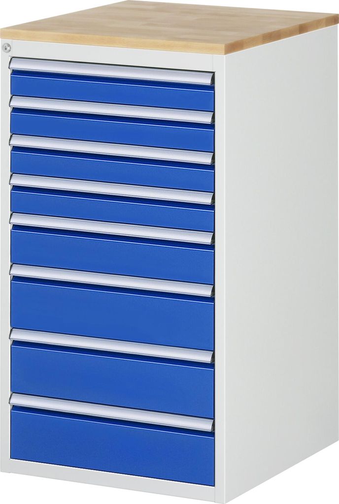 Rau Schubladenschrank Buche-Top und 8 x Schubl.-L 4x90 1x120 3x150mm