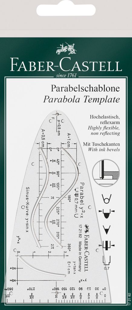 FABER-CASTELL Einheitsparabel transparent Kunststoff