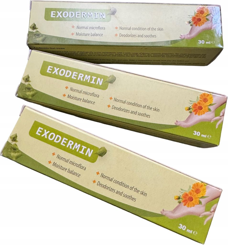 3X Exodermin Natürliche Antimykotische Fußcreme Produktbild 