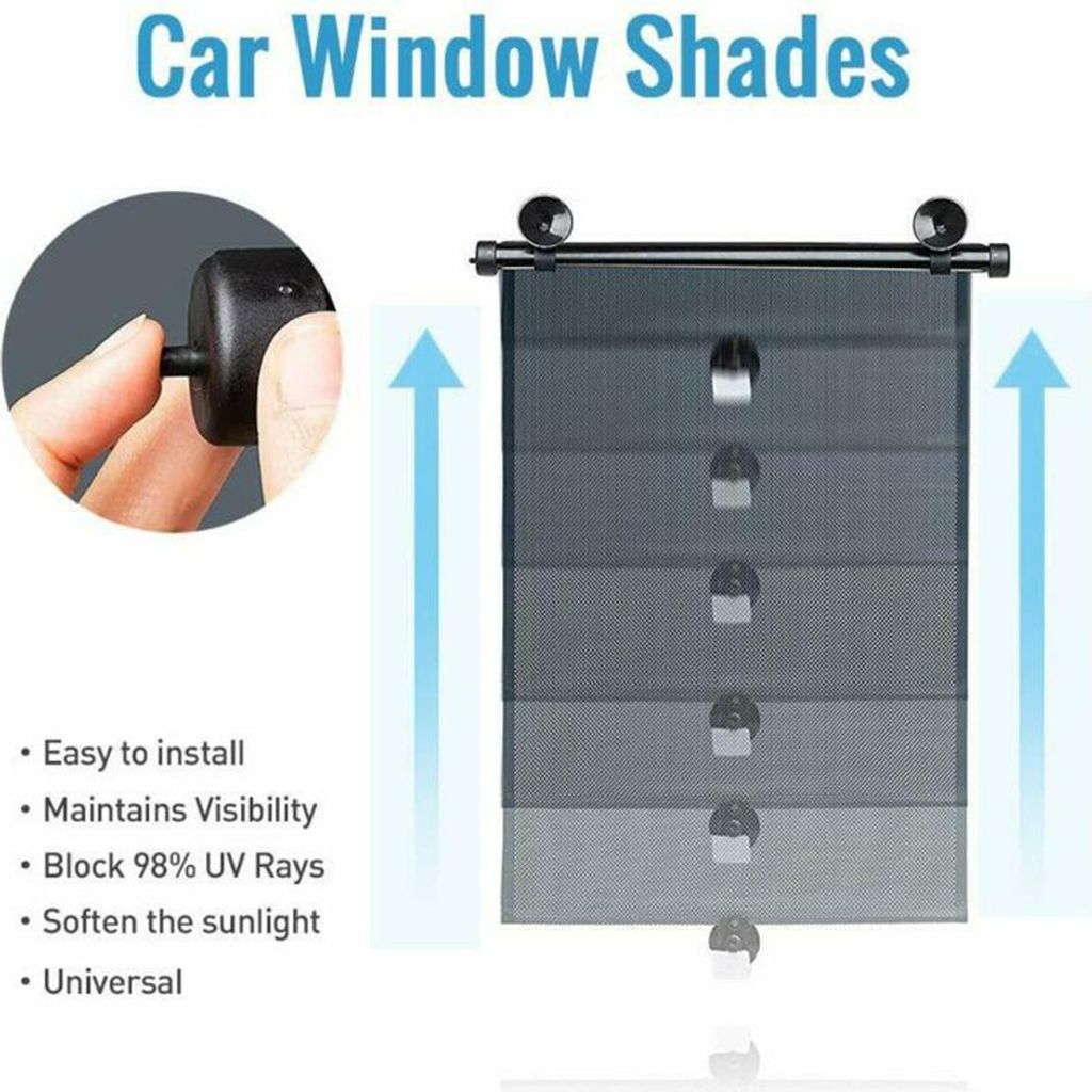 Einziehbare Auto-Seitenfenster-Sonnenschutz-Abdeckung, Rollvorhang-Visier