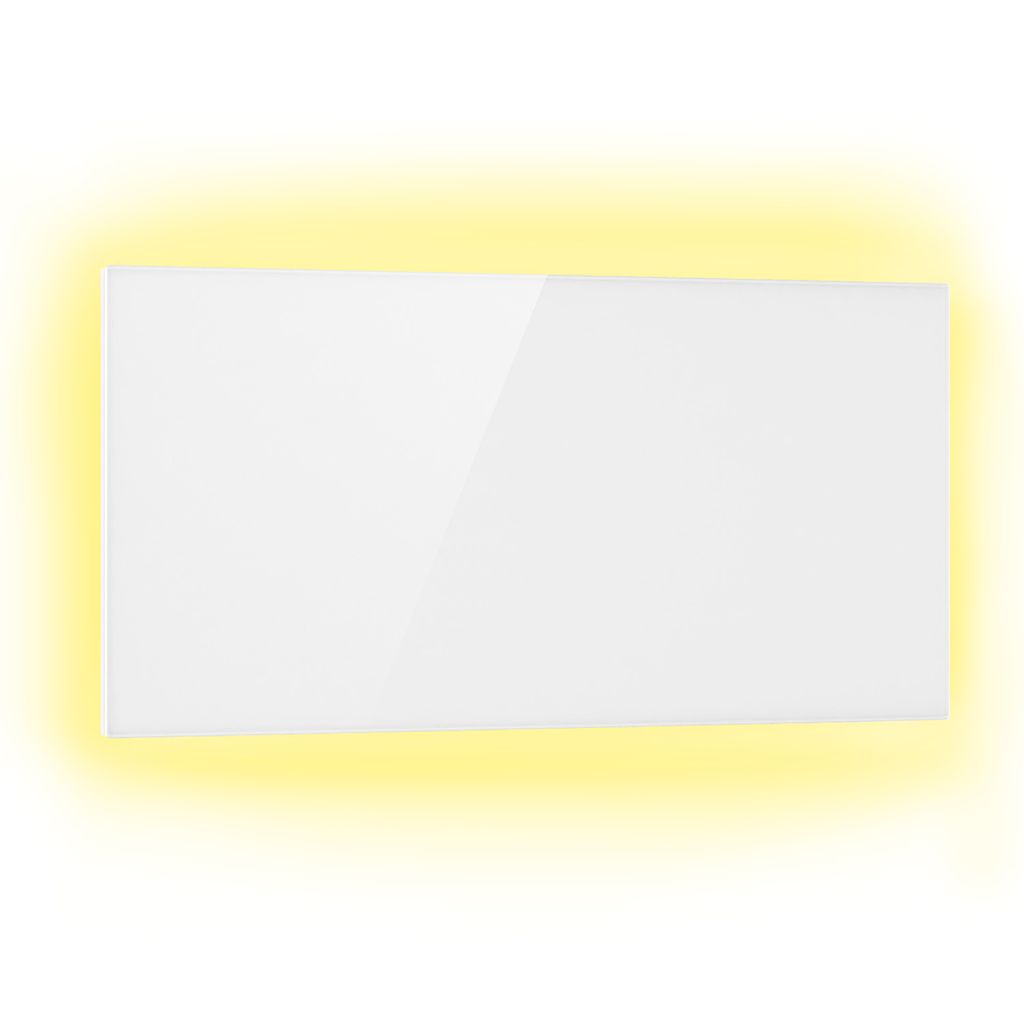 Klarstein 2-in-1 Infrarotheizung & Konvektor, Infrarotheizung mit Thermostat 1000W, IP44-Infrarotheizung zur Wandmontage mit App-Steuerung, Erkennu...