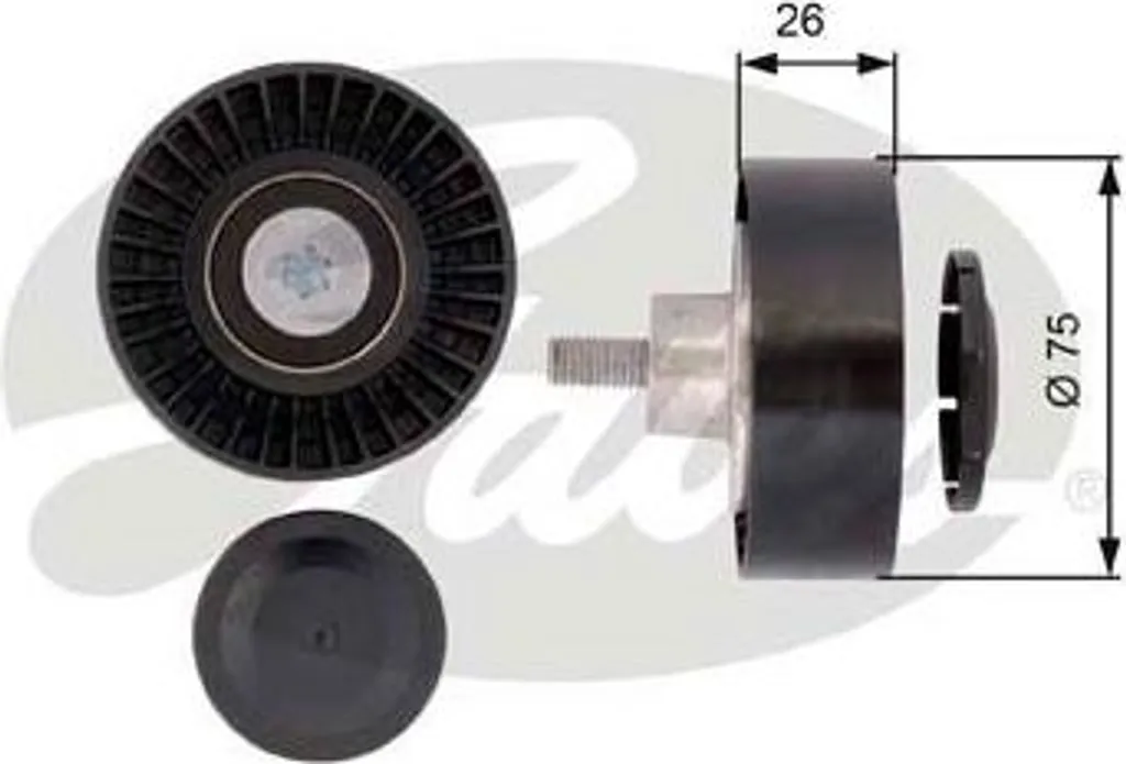 Rouleau de renvoi de courroie crantée pour Série 5 E60 et E61