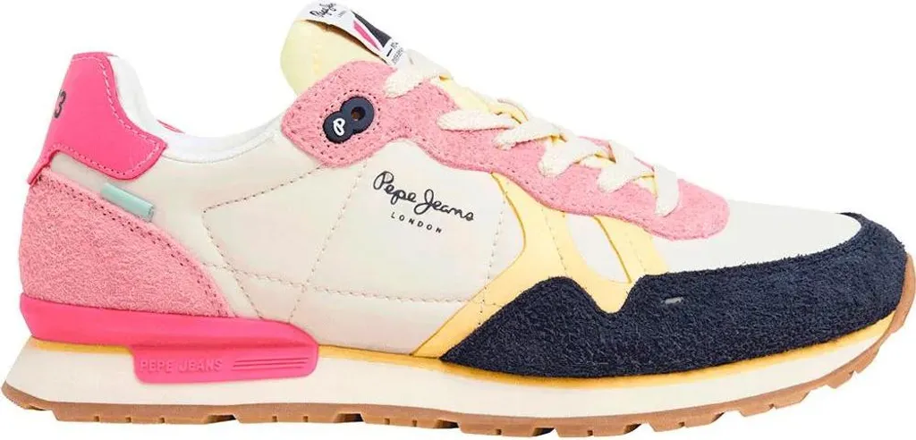 Baskets Confortables Pepe Jeans Brit Fly W Chaussures Femme Blanche 37