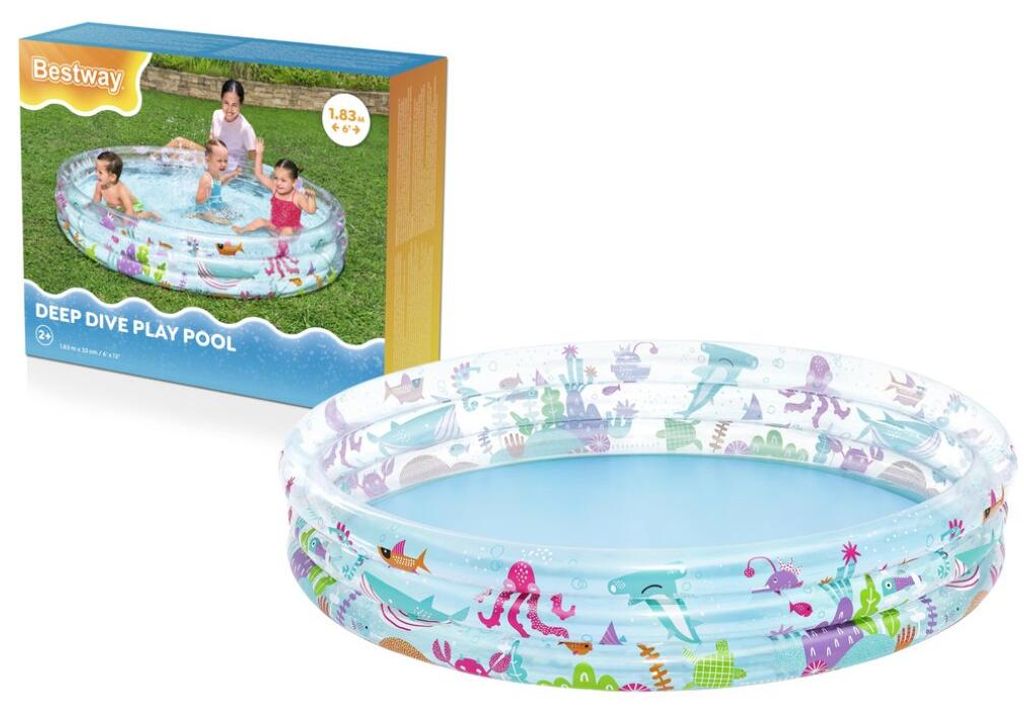 Bestway 51005 / 25, Nafukovací bazén, 480 l, Kulatý, 2 Obrázek produktu 