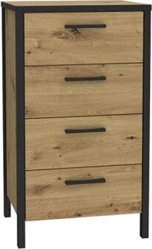 Furniture24 Kommode KIRIKUS KUSK214 met 4 lades, Productafbeelding 