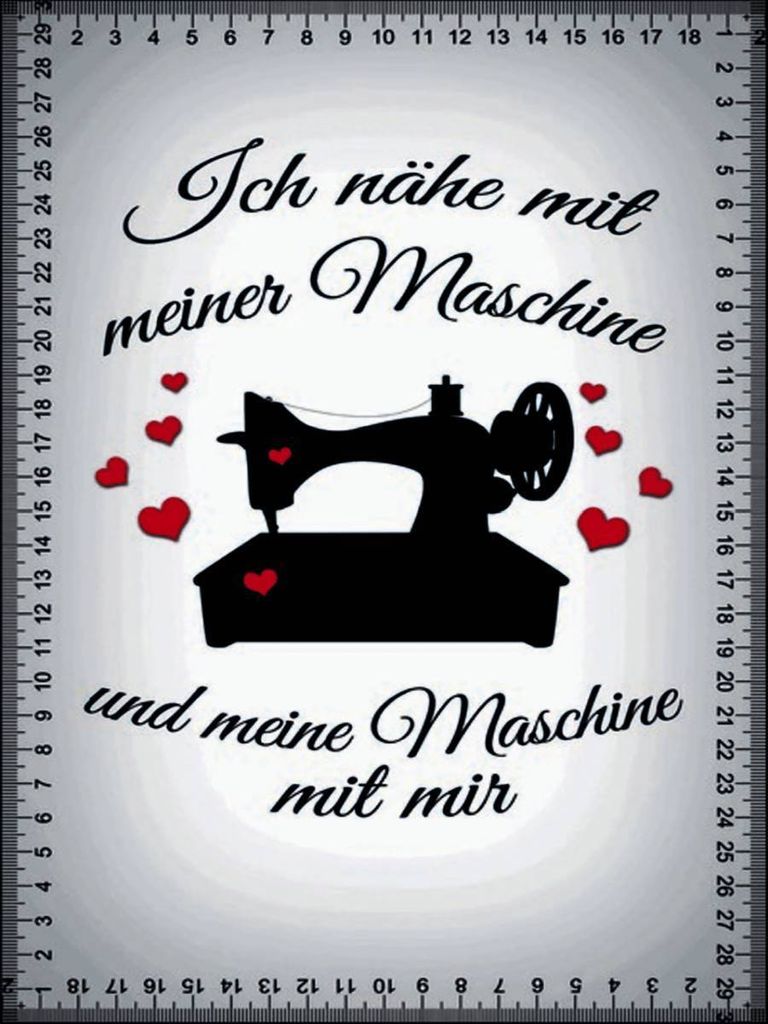 vianmo Holzschild 40x30 cm ich nähe mit meiner Maschine