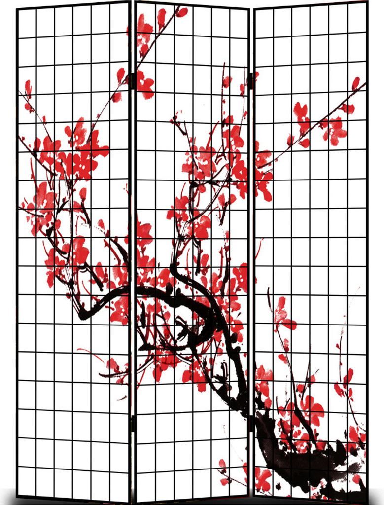 Fine Asianliving Paravent Japanisch Raumteiler B120xH180cm Produktbild 