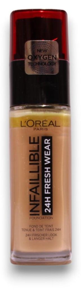 L'Oreal Paris, Infaillible 24h Fresh Wear, All-Day Wear, Liquid Foundation, 300, Amber, 30 ml