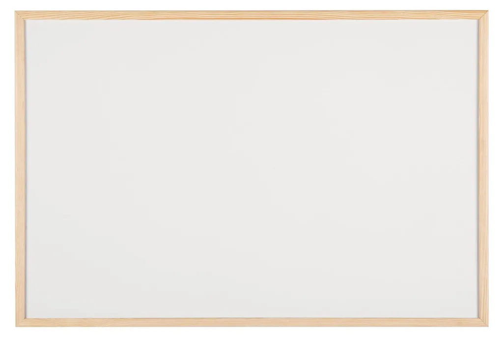 Bi-Office MM07001010 Tableau Blanc avec Cadre en Bois Naturel 90 x 60 cm