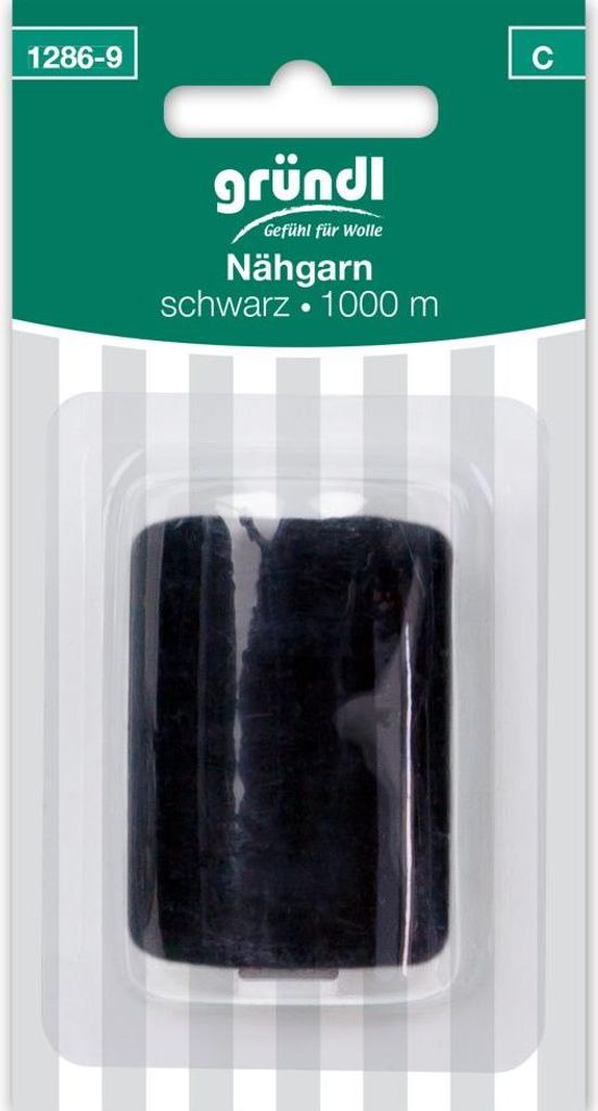 Gründl Nähgarn schwarz 1.000 m Garnstärke 40/2 Produktbild 