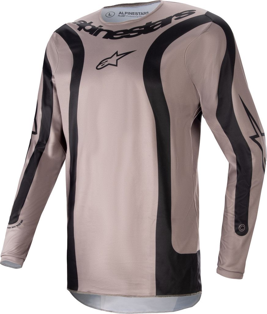 Alpinestars Fluid Lurv Motocross Jersey, braun/schwarz, S