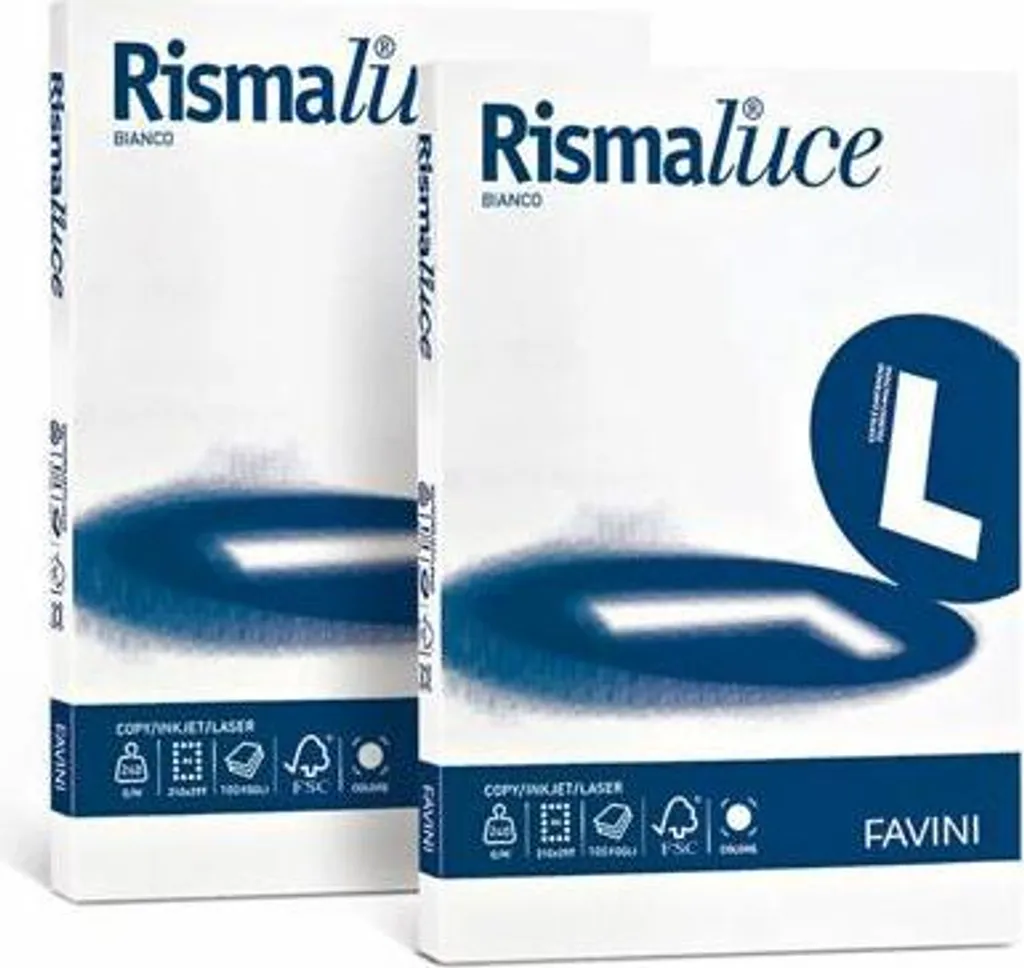 Risma Carta Favini A4 Rismaluce Bianco 100 Fogli - Uso Ufficio