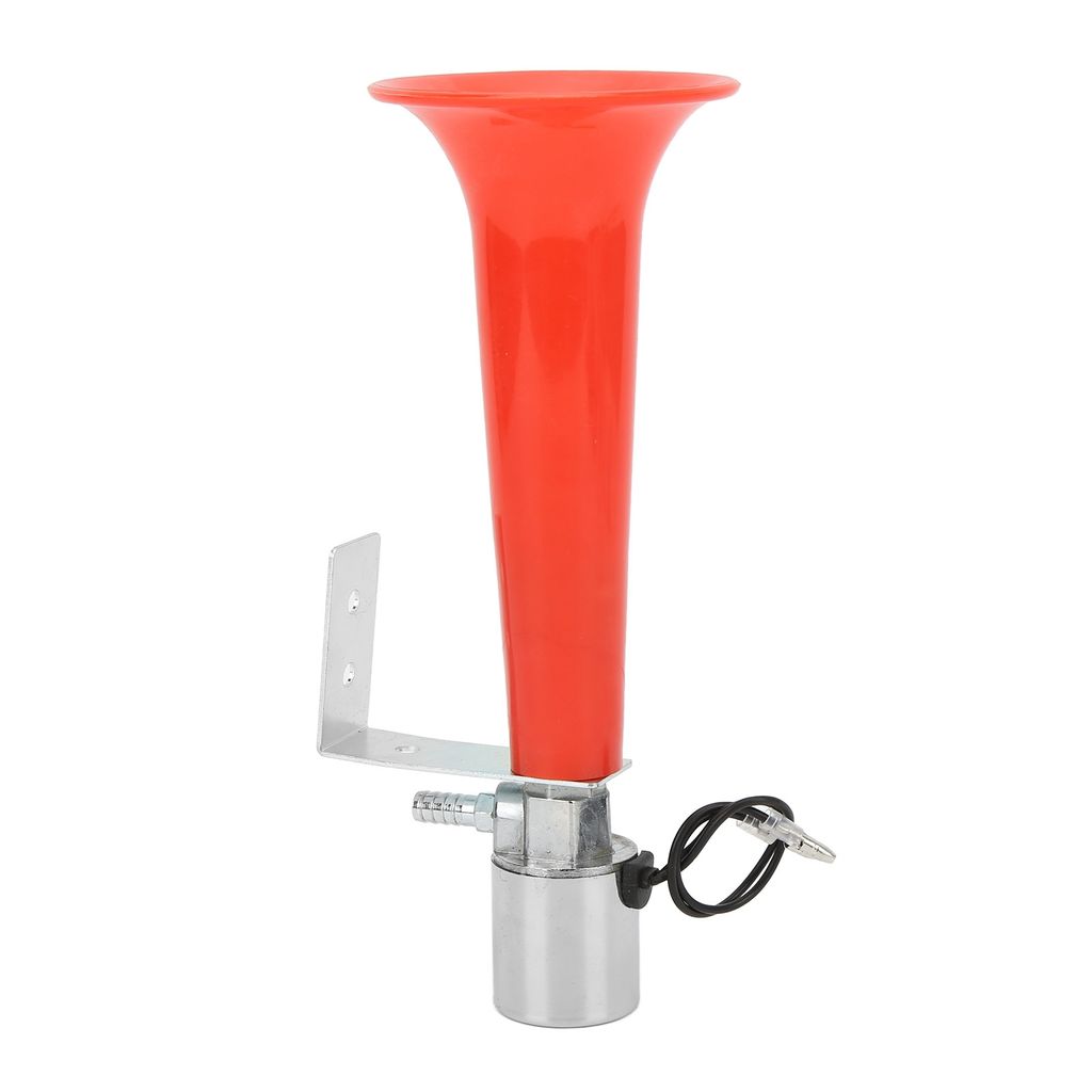 180DB Rote Drucklufthupe Universell einsetzbar 12V/24V Caravan Druckpfeife Hupe für Autos LKWs SUVs Motorräder