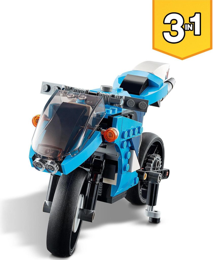 LEGO 31114 Creator 3-In-1 Geländemotorrad aus Bausteinen Produktbild 3