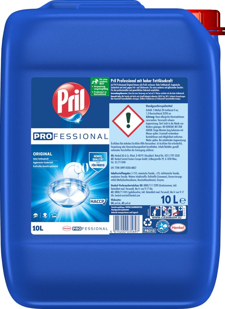 Pril Professional Original Handgeschirrspülmittel für Produktbild 