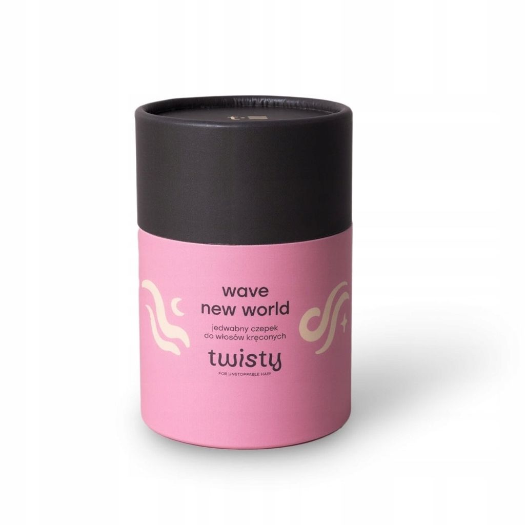 Twisty Wave New World Silk Sleep Cap for Night Curly Hair