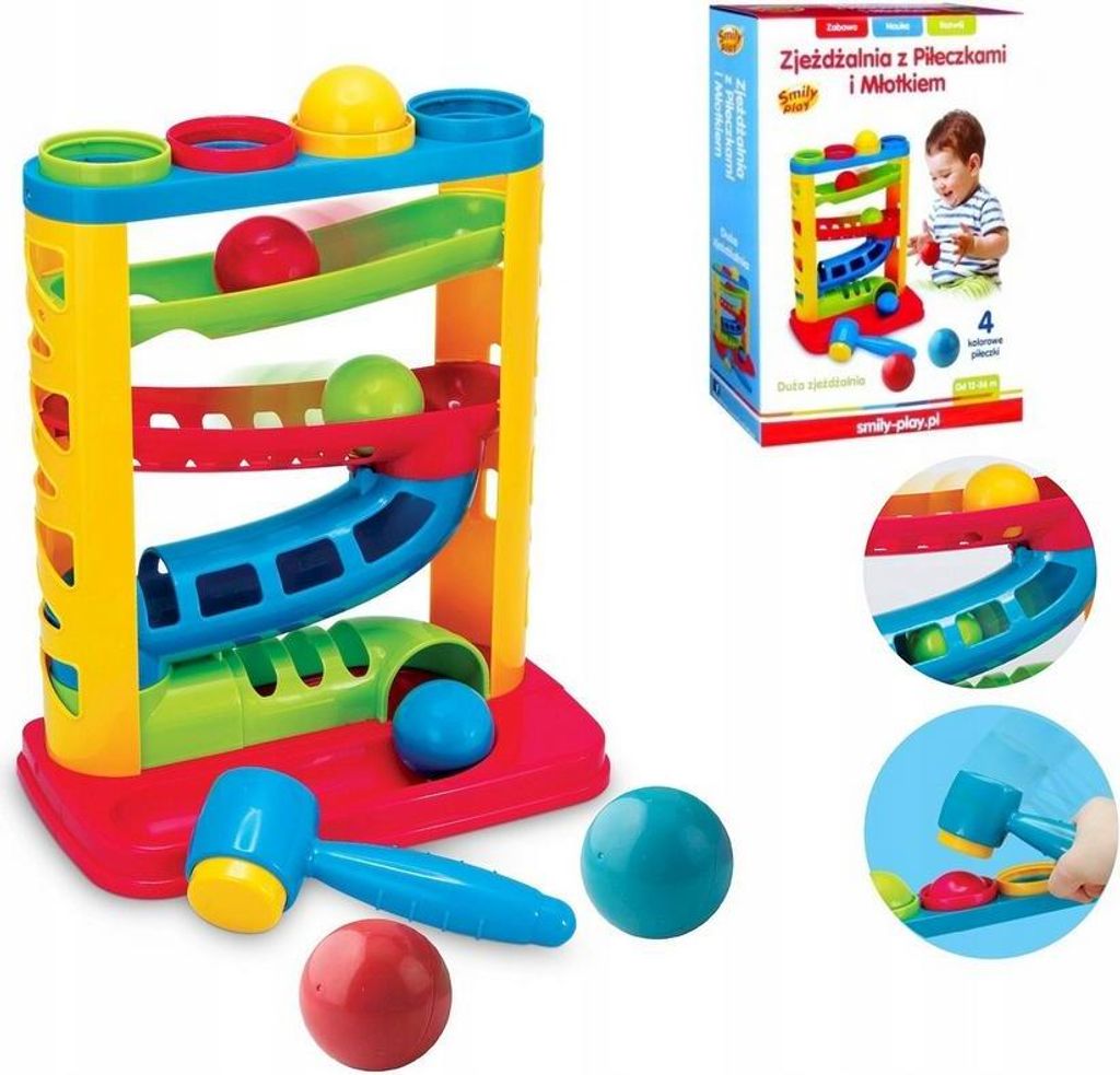 ANEK - SMILY PLAY Toboggan avec balles SP82932 Image du produit 