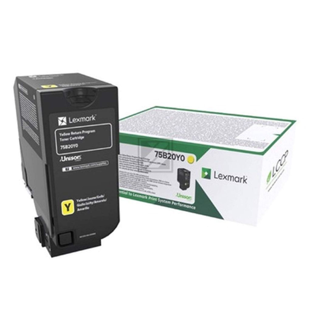 Lexmark Cartridge Yellow Gelb (75B20Y0)