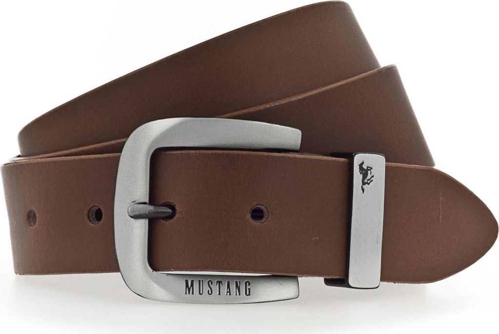 MUSTANG Leder Gürtel Leather Belt W130 Baileys hellbraun