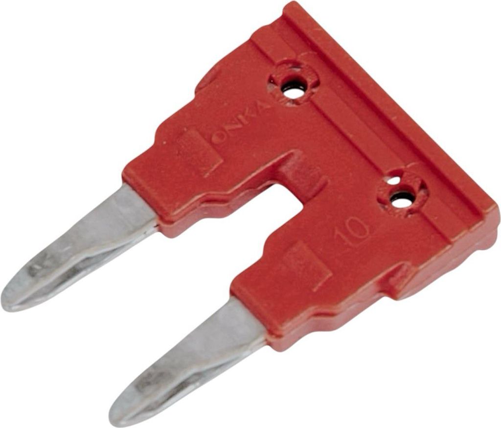 ONKA 10/2 Isolierte Steckfirstbrücke, für Federkraftklemme 10mm2, 1060131