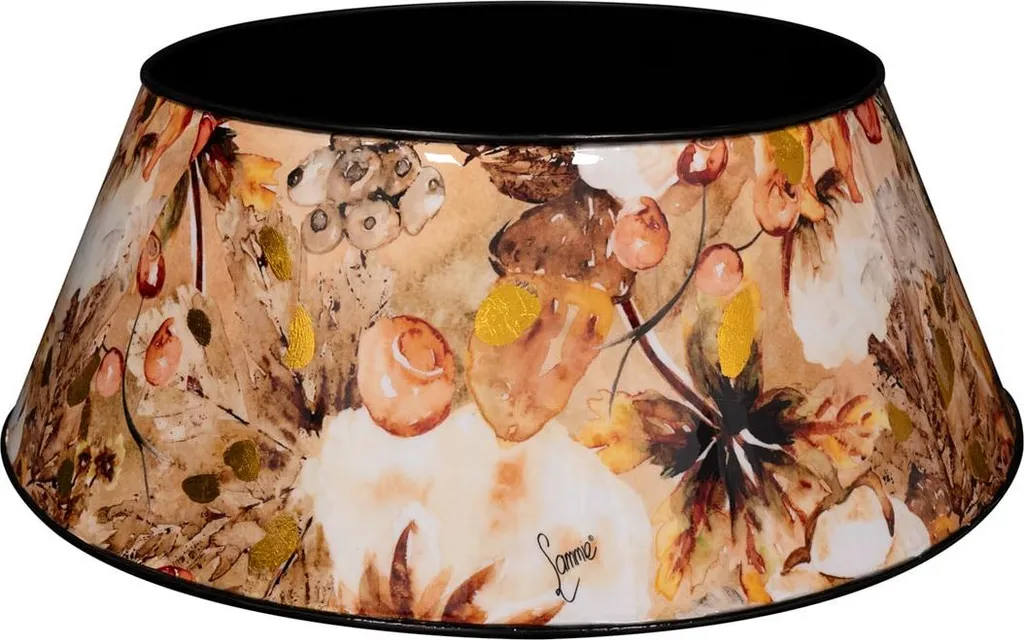 Couronne Noël coton crème 57x16 cm : finis les aiguilles qui tombent