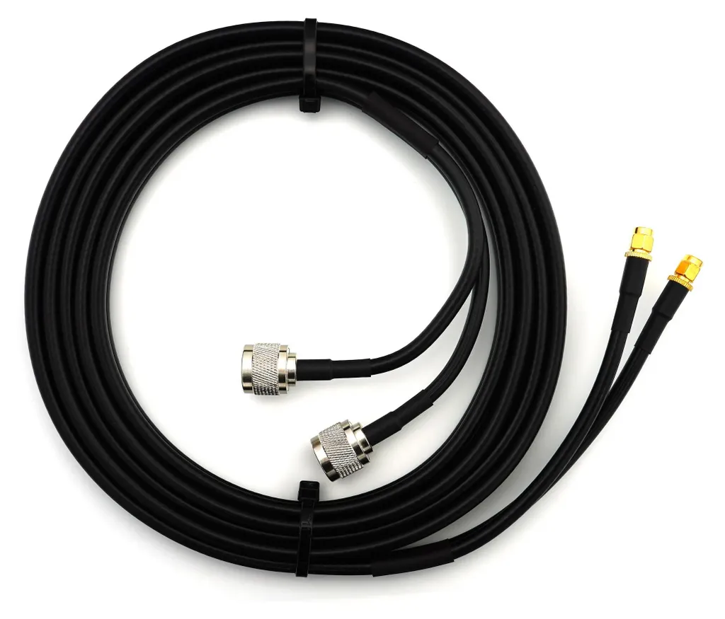 2 Pezzi Cavo Coassiale SMA Angolo Retto – RG402 50cm, 50Ω, Bassa Perdita Per SDR E Analizzatori RF
