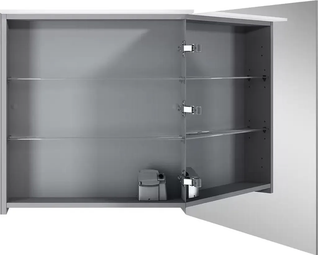 Miroir Look LED 60 cm - Éclairage intégré et tablette design pour vasque
