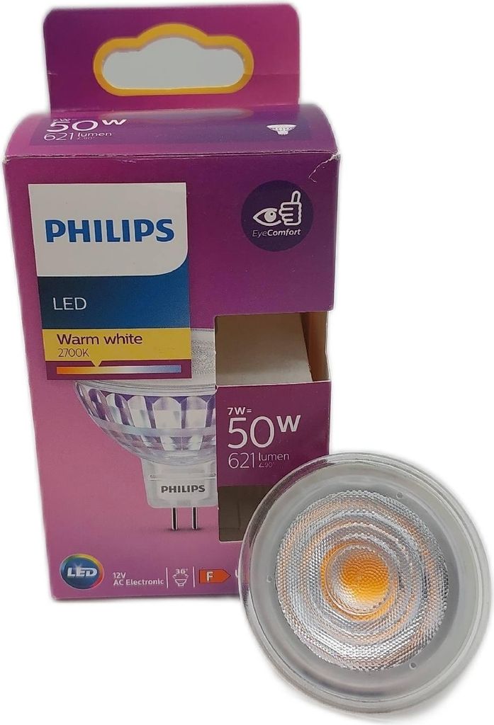 LED žiarovka MR16 7W = 50W 621lm 2700K Warm 36° 12V Obrázok produktu 