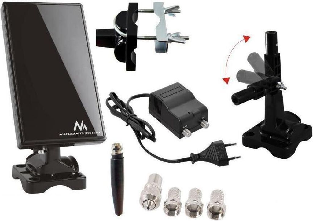 Maclean DVB-T2 Antenne Außenantenne Zimmerantenne Aktive TV Produktbild 6
