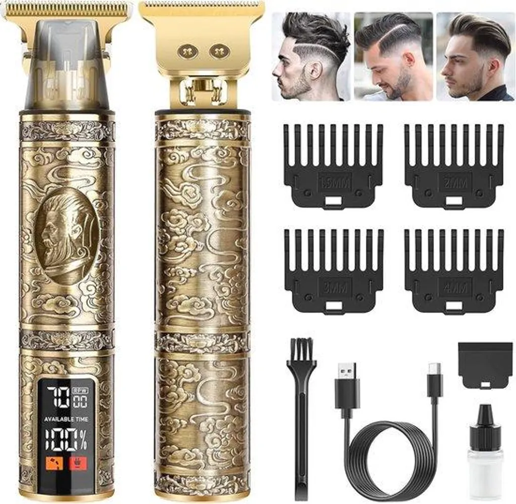 Tondeuse à barbe sans fil : Fini les irritations - Coupe réglable précise