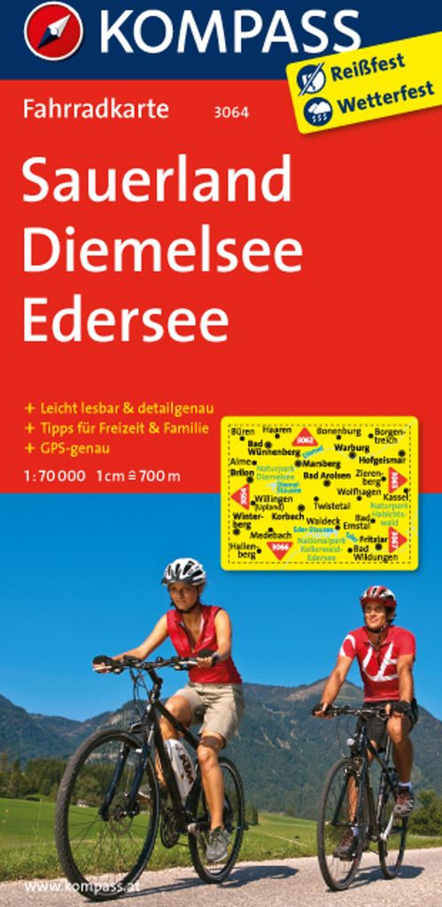 Sauerland - Diemelsee - Edersee 1 : 70 000