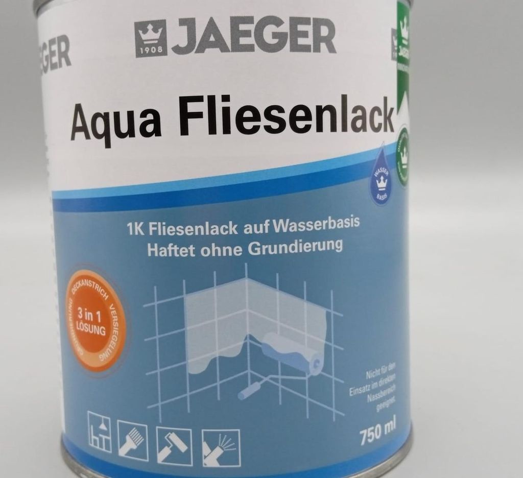 Jaeger Aqua Fliesenlack 750 ml 8750800-071 Neve - Weiß Produktbild 