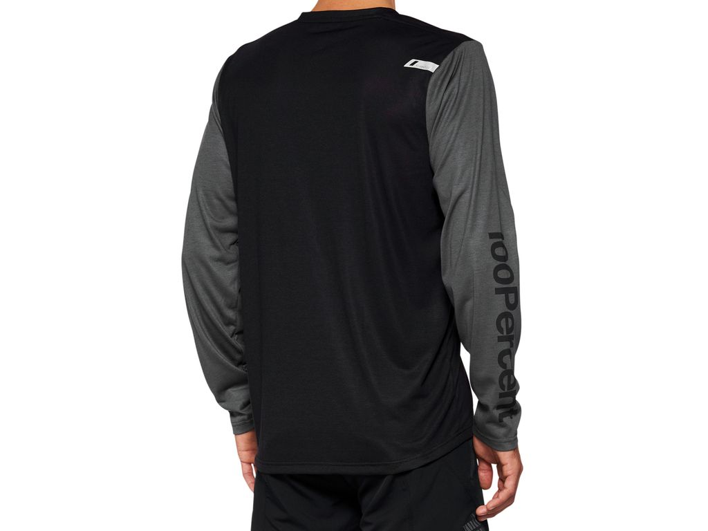 100% Airmatic Long Sleeve Jersey S black - komfortables MTB-Trikot für jeden ...