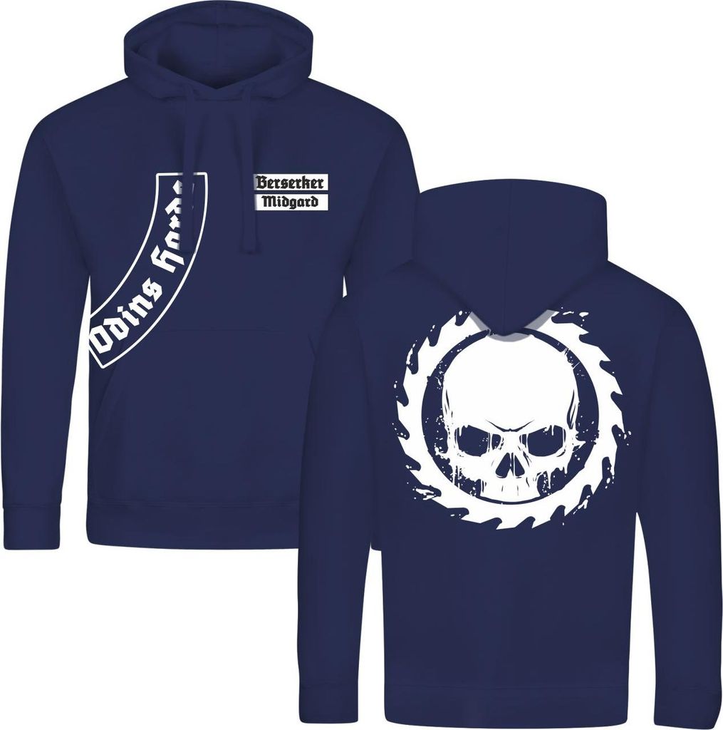 Herren Kapuzenpullover Midgard Patch Odins Horde